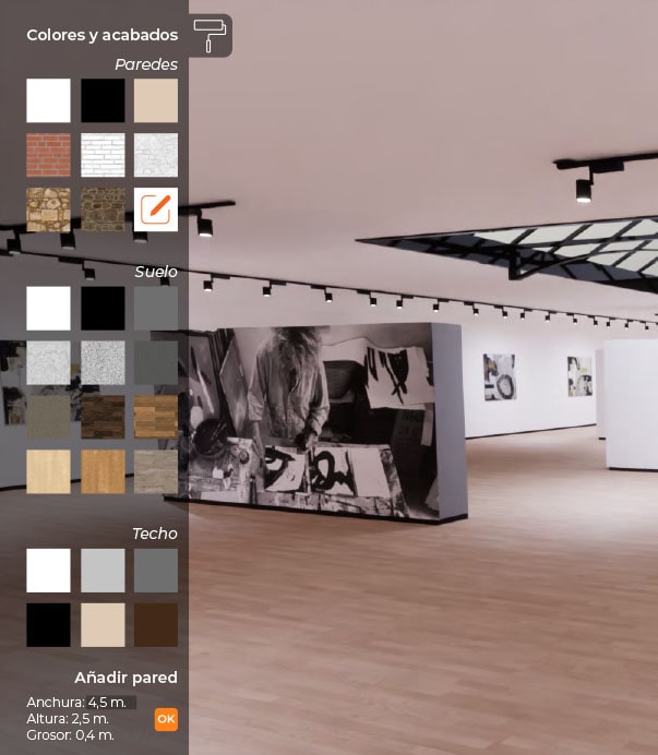 Personalización galeria virtual